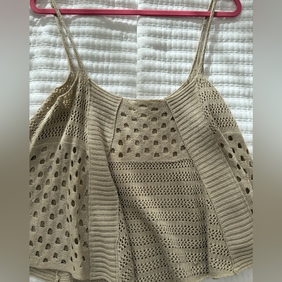 Tan Knit Women's Top - Picture 1 of 3